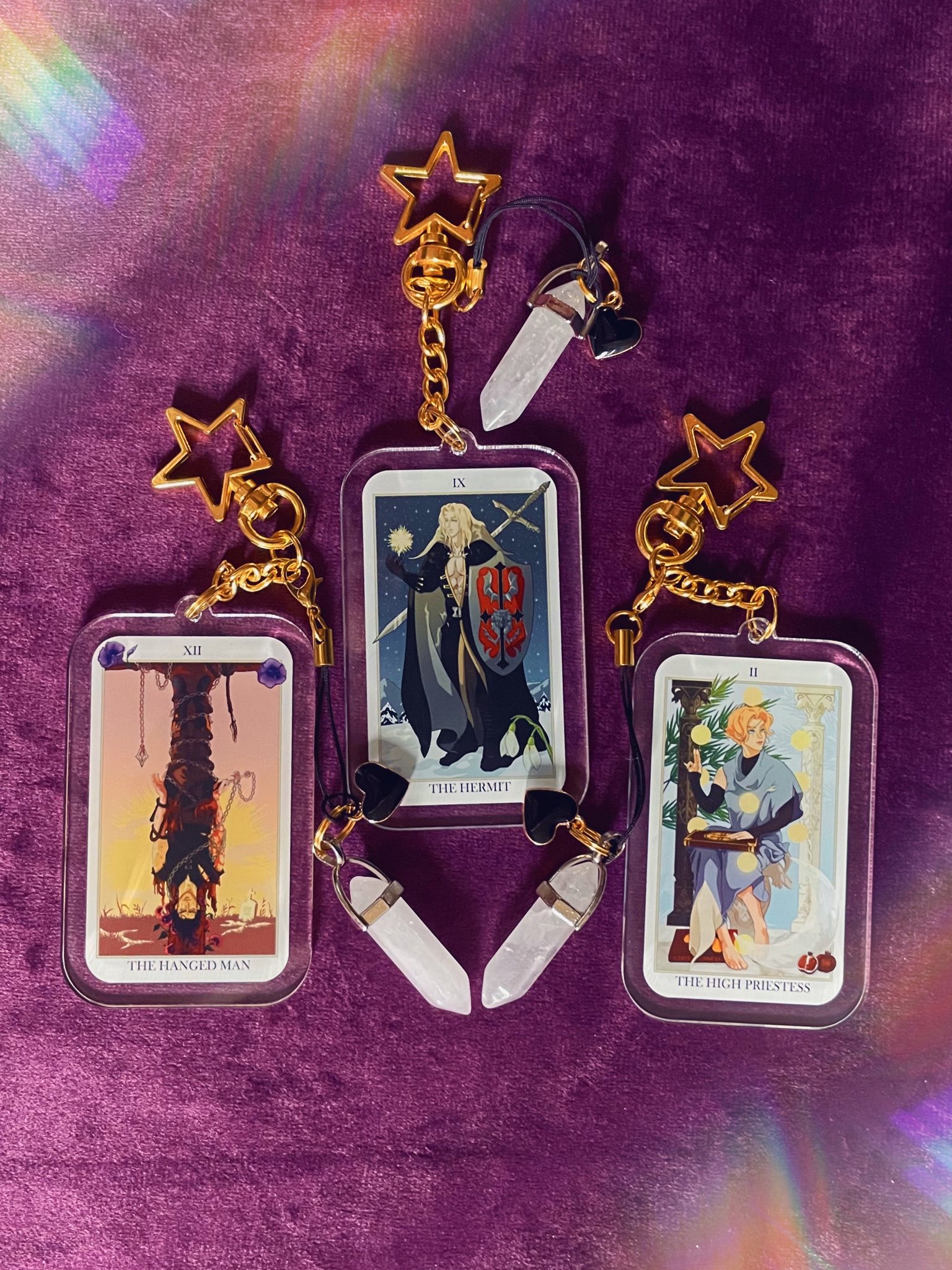CASTLEVANIA TAROT ACRYLIC CHARM KEYCHAINS – ASHE.ART